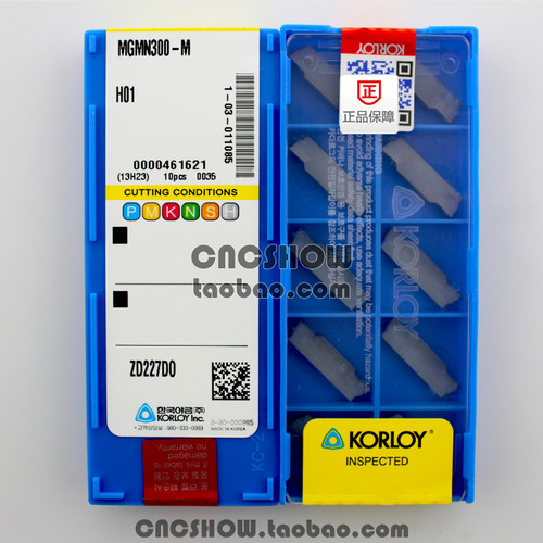 韩国KORLOY克劳伊MGMN300-MH01
