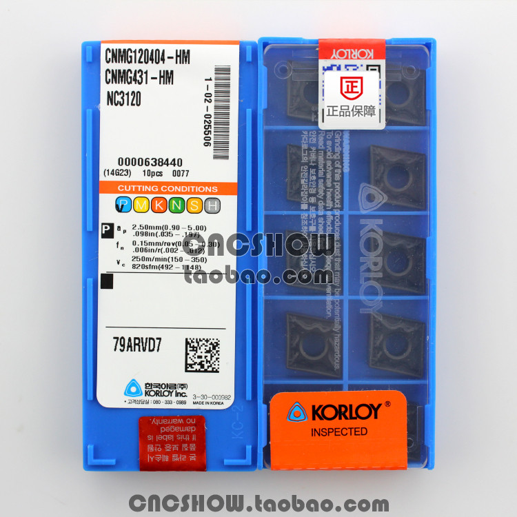 韩国克罗伊CNMG120404/120408-HM NC3120原装正品特价假一罚十