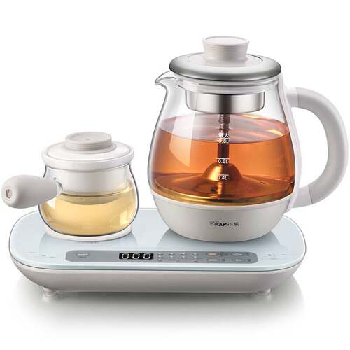 官方小熊煮茶器ZCQ-A08E1 黑茶煮茶壶电茶炉养生壶办公室小型泡茶