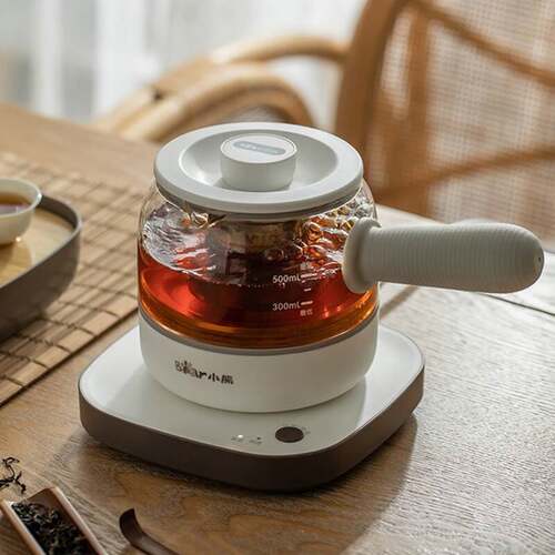 官方正品牌小熊煮茶器ZCQ-A05S1 养生壶小型办公室煮茶壶蒸汽家用