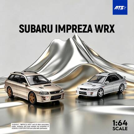 ATS 爱特斯 SUBARU 斯巴鲁 IMPREZA WRX 瓦罐 1:64 合金