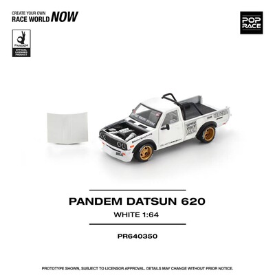 现货 POPRACE 火箭兔 PANDEM DATSUN 620 WHITE 白色 PR640350