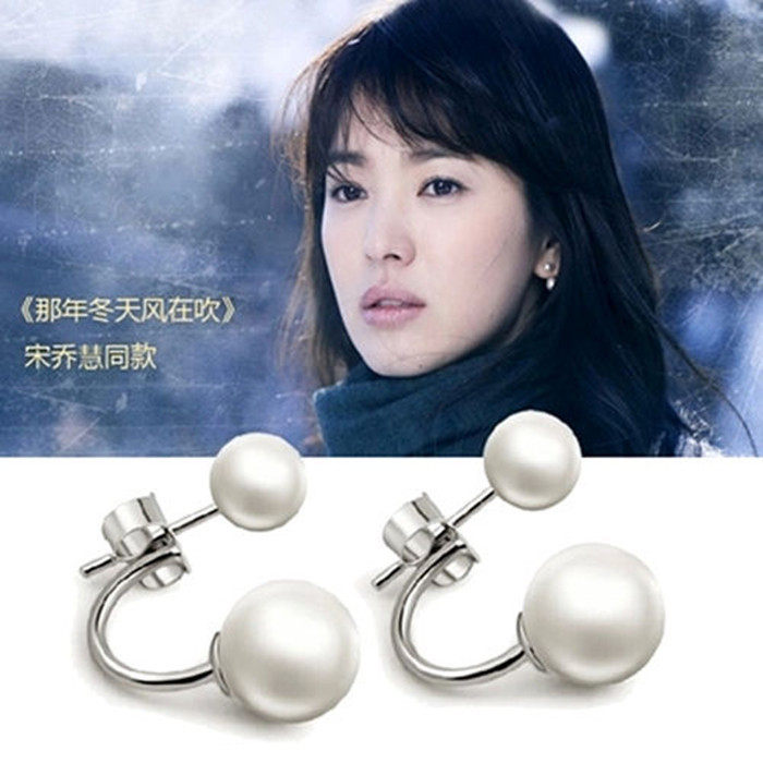 珍珠耳环明星同款百搭女生耳环