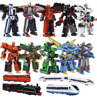 列车超人变形玩具火车模型套装机器人绿先知复兴号亲子互动男孩儿