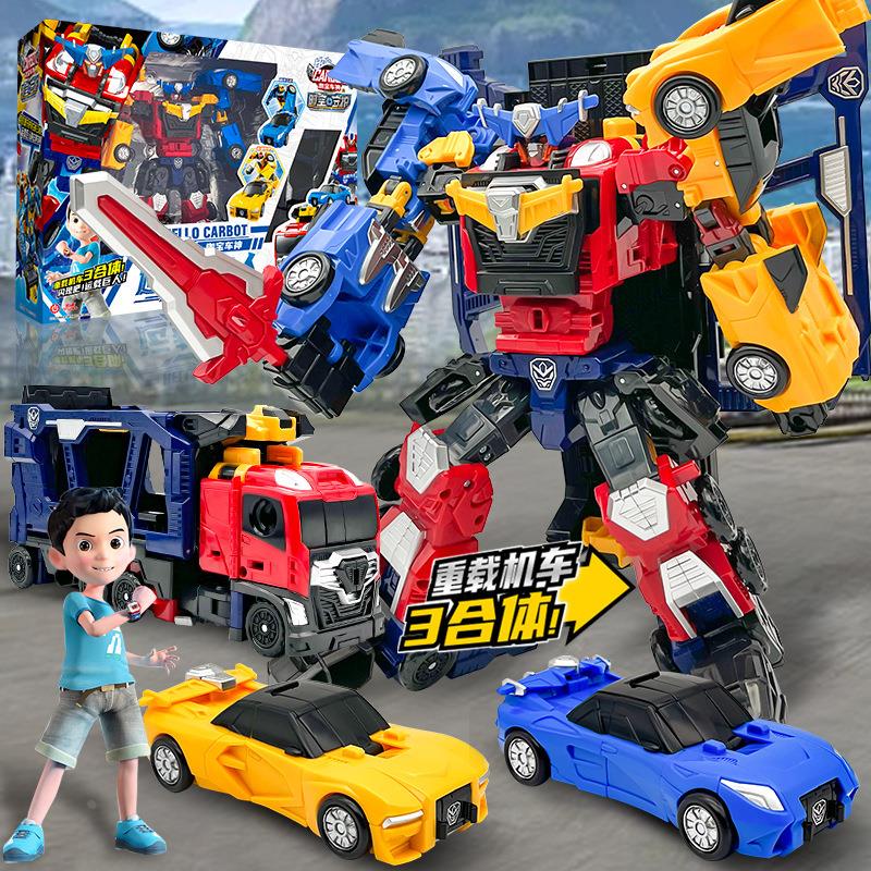 咖宝车神之时空守护运载巨人套装飞来武师读心战士变形机器人玩具