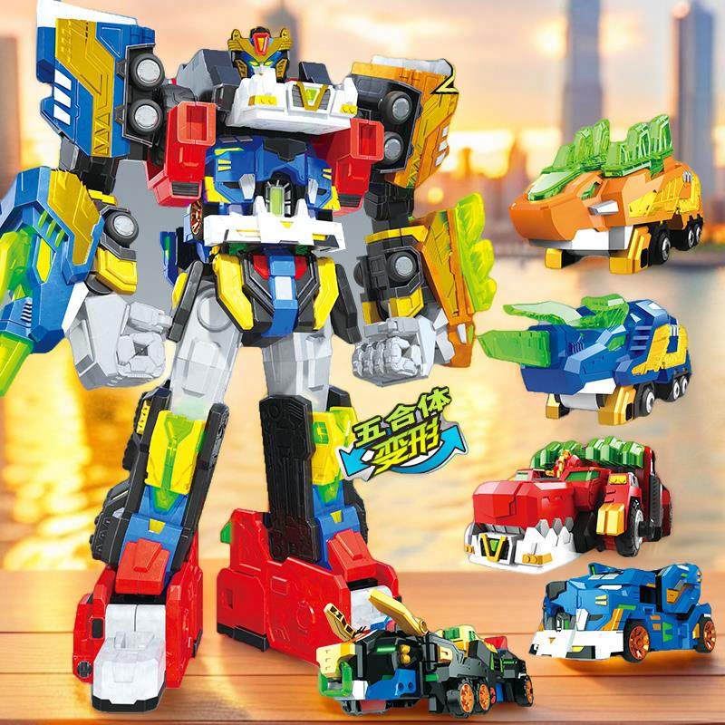 迷你特工队玩具超威能量雷霆王变形机器人超金刚男孩儿童兽王机甲