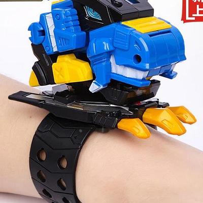 正版迷你特工队裂变手表召唤器恐龙力量金刚变声器变形机甲益智男