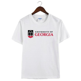 新款佐治亚大学University of Georgia纯棉纪念衫短袖半袖T恤衣服