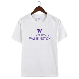 新款U Washington美国华盛顿大学UW周边定制短袖纪念衫T恤纯棉衣