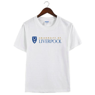 新款利物浦大学Liverpool利大周边纯棉纪念衫男女短袖半袖T恤衣服