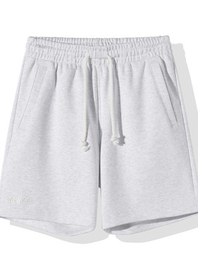 New Era纽亦华夏季新款五分短裤休闲裤子浅灰色绿色13546526