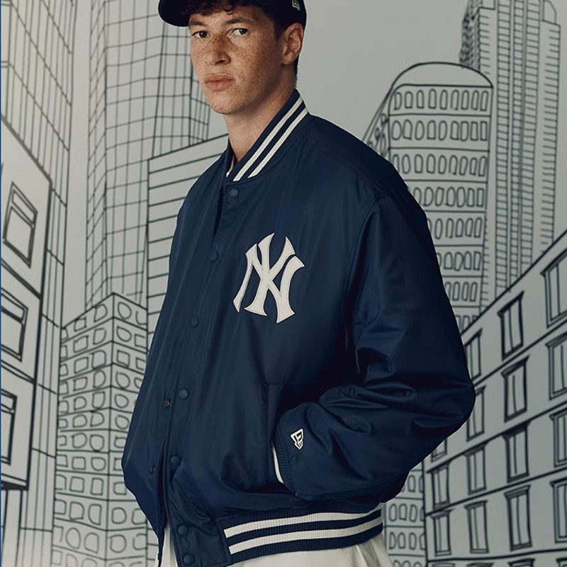 NewEra纽亦华秋冬男女MLB系列NY潮流运动棒球衫夹克外套13338641