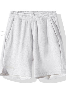 New Era 夏季新款五分短裤情侣款休闲百搭运动裤子浅灰色13086464