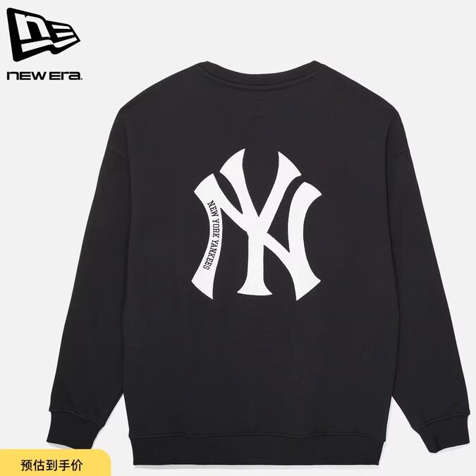 New Era纽亦华2025秋冬新款MLB卫衣长袖NY圆领男女基础宽松加绒潮