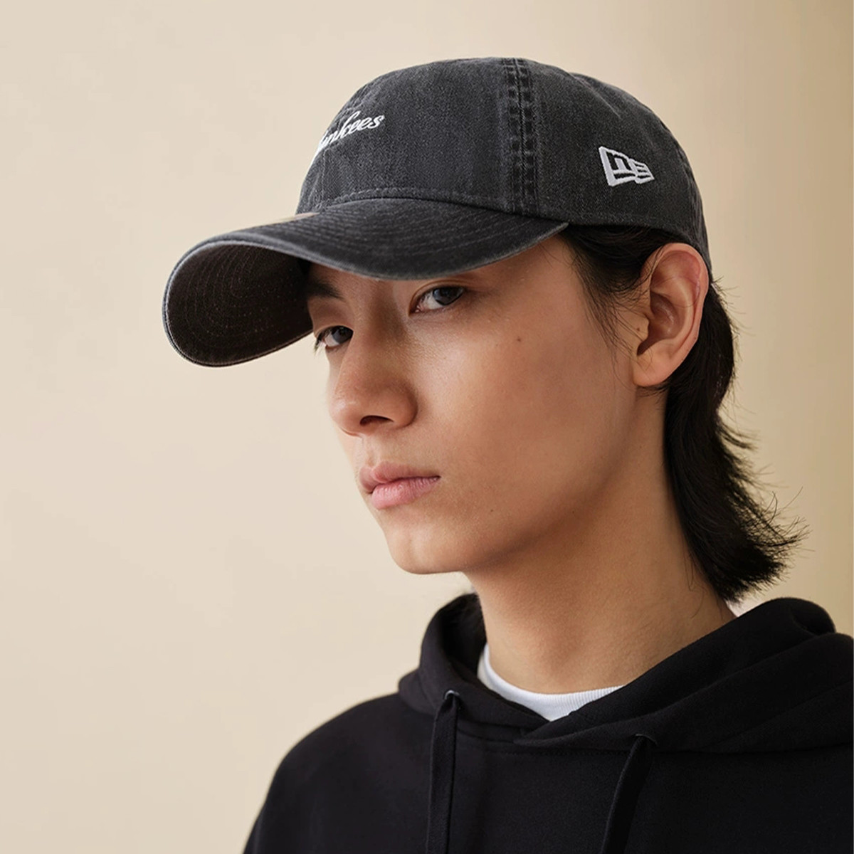 New Era纽亦华棒球帽水洗手写印花美式百搭遮阳潮流mlb帽14122029