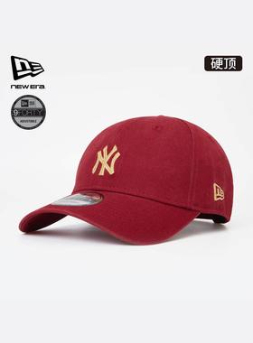 New Era纽亦华2026马年新春MLB棒球帽硬顶复古弯檐红色帽子潮流