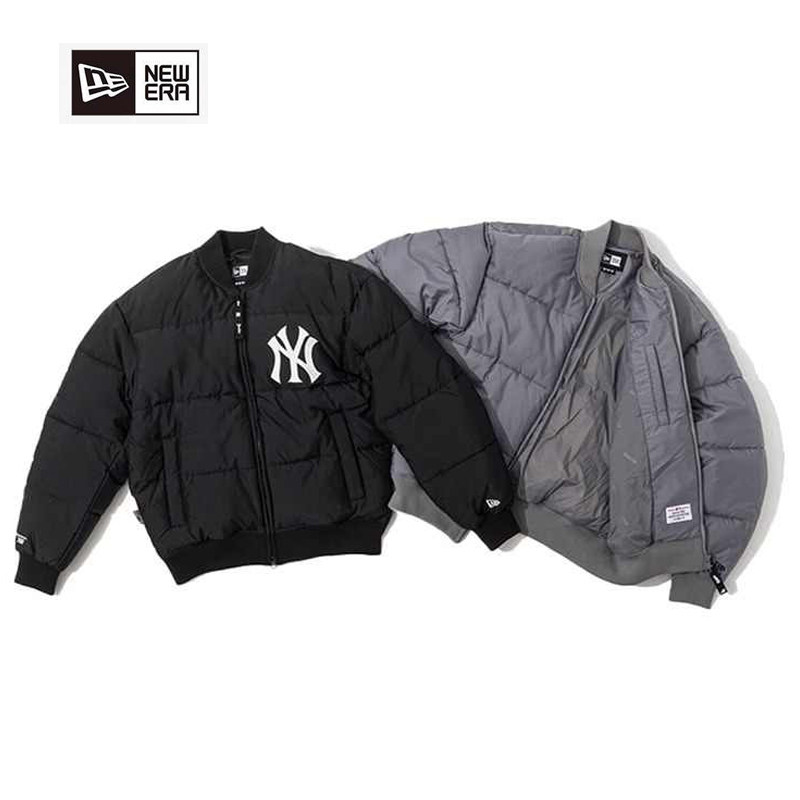 NewEra纽亦华男女款MLB系列NY休闲保暖棉服夹克12866555 12866554