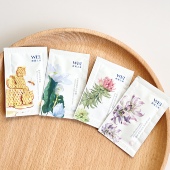 10片WEI蔚蓝之美三层理纹面膜4ml清洁细致毛孔蜂毒滋养红糖亮肤