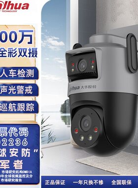 大华1000万双摄无线WiFi摄像头室外防水云台旋转庭院专用球机对讲