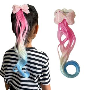 儿童假发辫子发箍蝴蝶结冰雪奇缘发饰女童艾莎公主小女孩发卡头饰