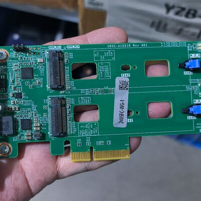 议价【曙光 SR02-A1061R Rev A01】双M.2插槽可维修
