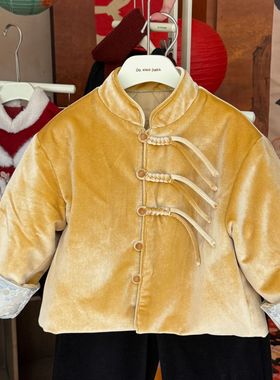 【大小卷】冬季新款男女童中国风丝绸外套-77222