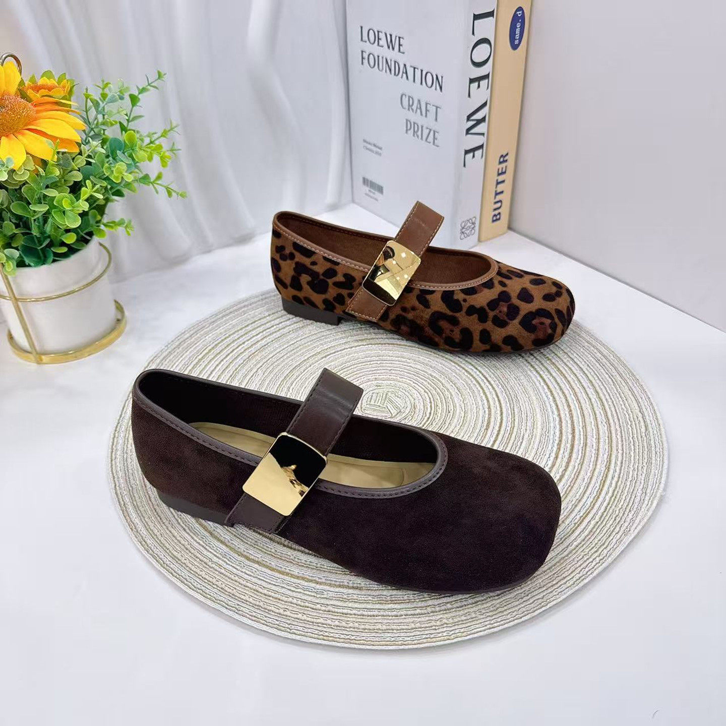 方头时尚平底单鞋女2026年春季新款韩版百搭软底浅口玛丽珍鞋皮鞋,女鞋,浅口单鞋,淘宝优惠券,粉丝福利购,淘宝优惠卷