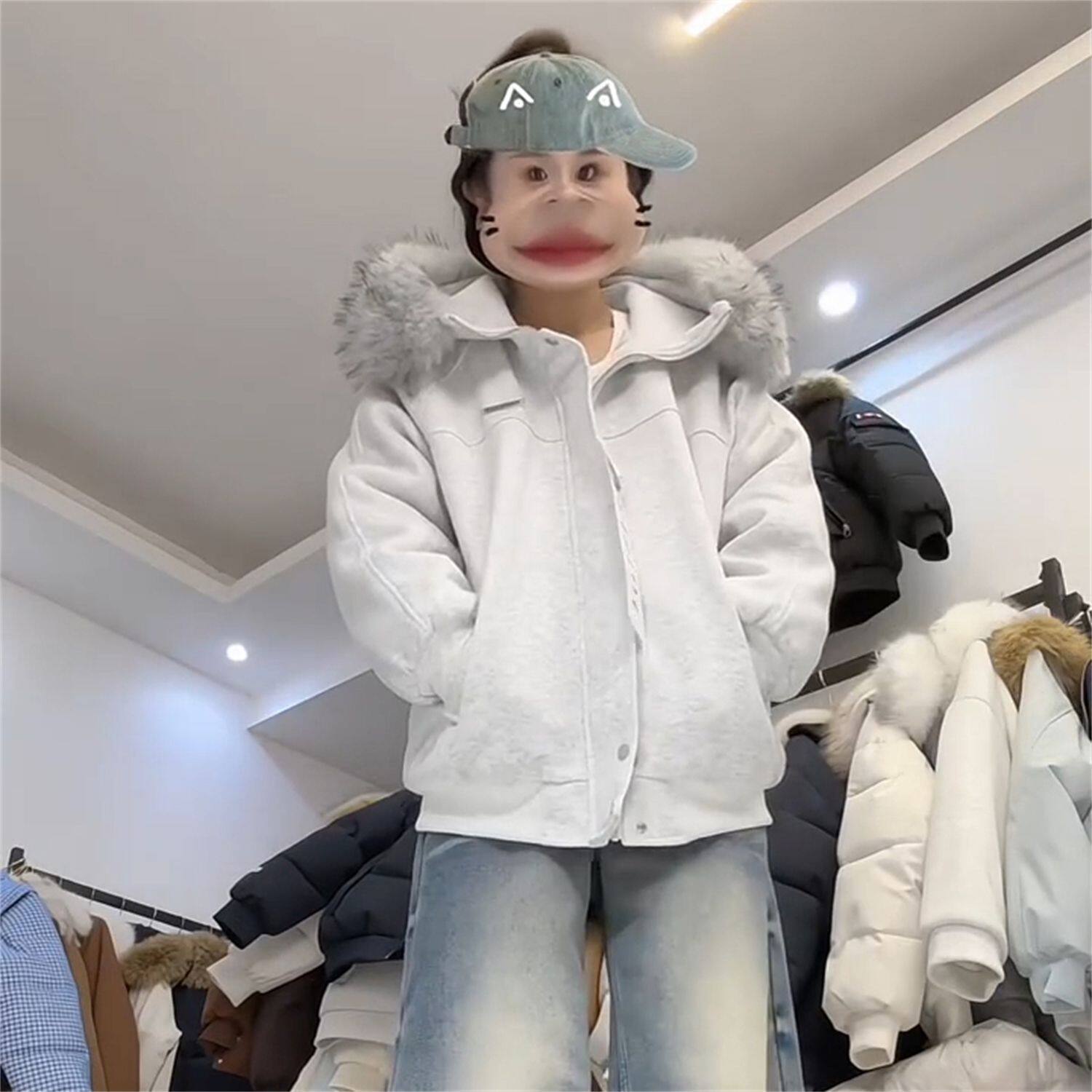 女童羽绒棉服秋冬2026新款12岁中大童15学生洋气韩版加厚棉服外套