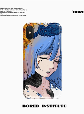 JUN二次元卡通插画街头潮流适用于苹果IPhoneX/11/12/13pro/14/15/16菲林手机壳imd硅胶软壳小米华为