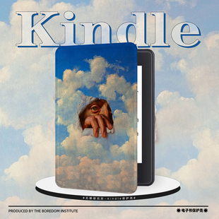 撕扯天空复古适用kindle7/8代电子书保护套5代oasis2/3防摔带休眠