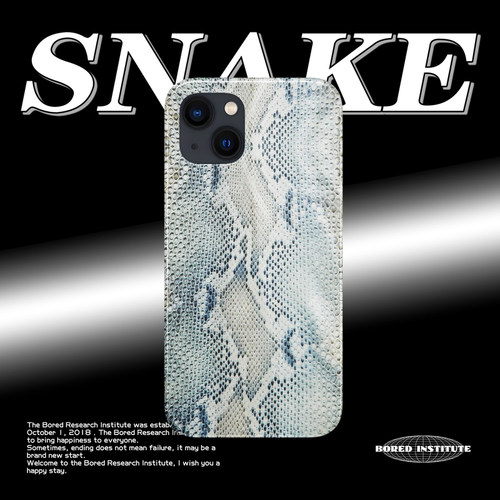 小众复古欧美蛇纹青色艺术简约亚文化适用于苹果IPhone15/14plus/13pro/12/11/16/16promax菲林手机壳IMD软壳