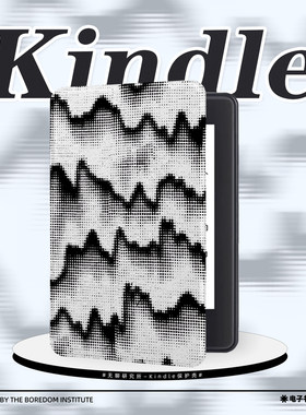 黑白波点简约适用kindle7/8代电子书保护套5代oasis2/3防摔休眠