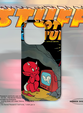 小众恶魔幽灵简约杂志封面艺术潮适用于苹果IPhone15/14plus/13pro/12/11/16/16promax菲林磁吸手机壳IMD软壳