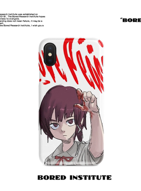 JUN二次元潮流插画适用于华为P40IPhone7/8p/X/XS/12/13pro/14/15/16菲林手机壳imd硅胶软壳小米VIVO