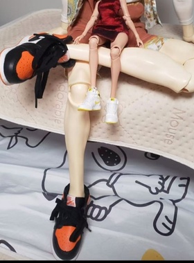 bjd鞋子公仔娃娃75id叔体80壮叔篮球鞋AJ1一双鞋cd2代手办运动鞋