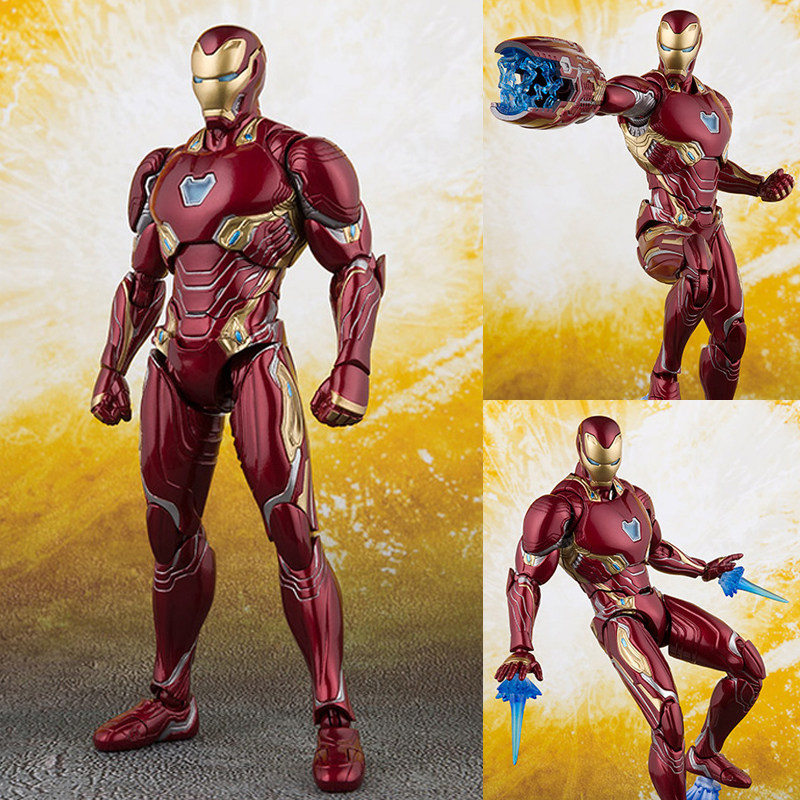 复联钢铁侠mk50漫威马克纳米合金模型机甲可动玩具摆件手办人偶男