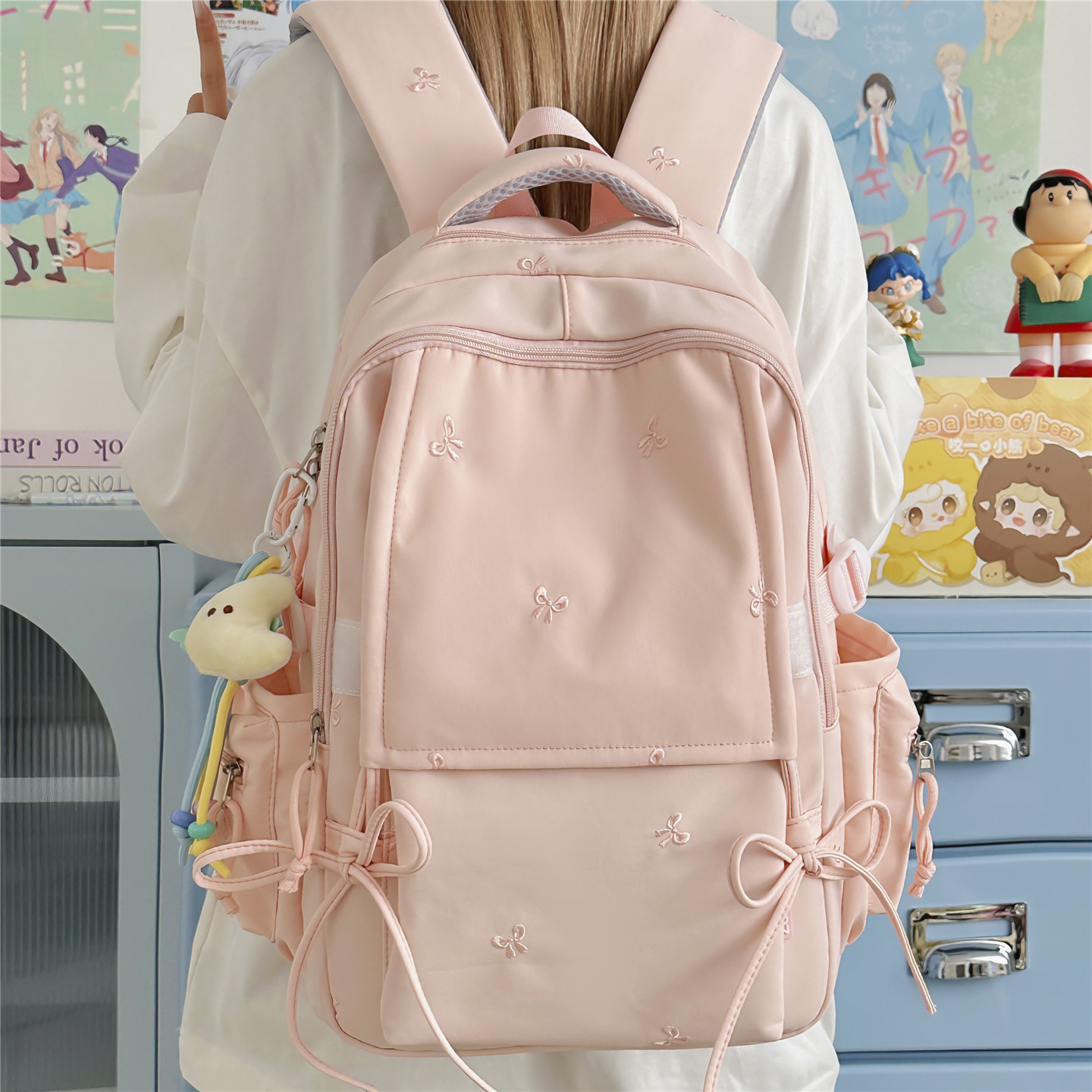 专柜正品书包女小学生三到六年级初中生ins日系简约森系背包高颜