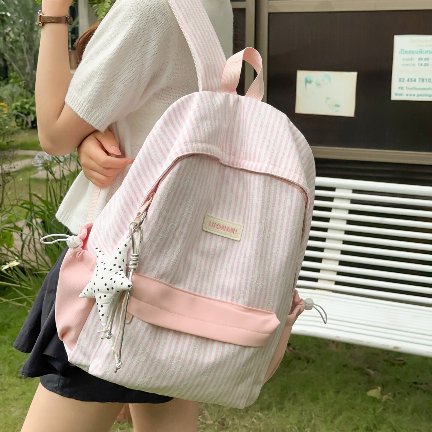专柜正品书包女小学生三到六年级初中生ins日系简约森系背包高颜