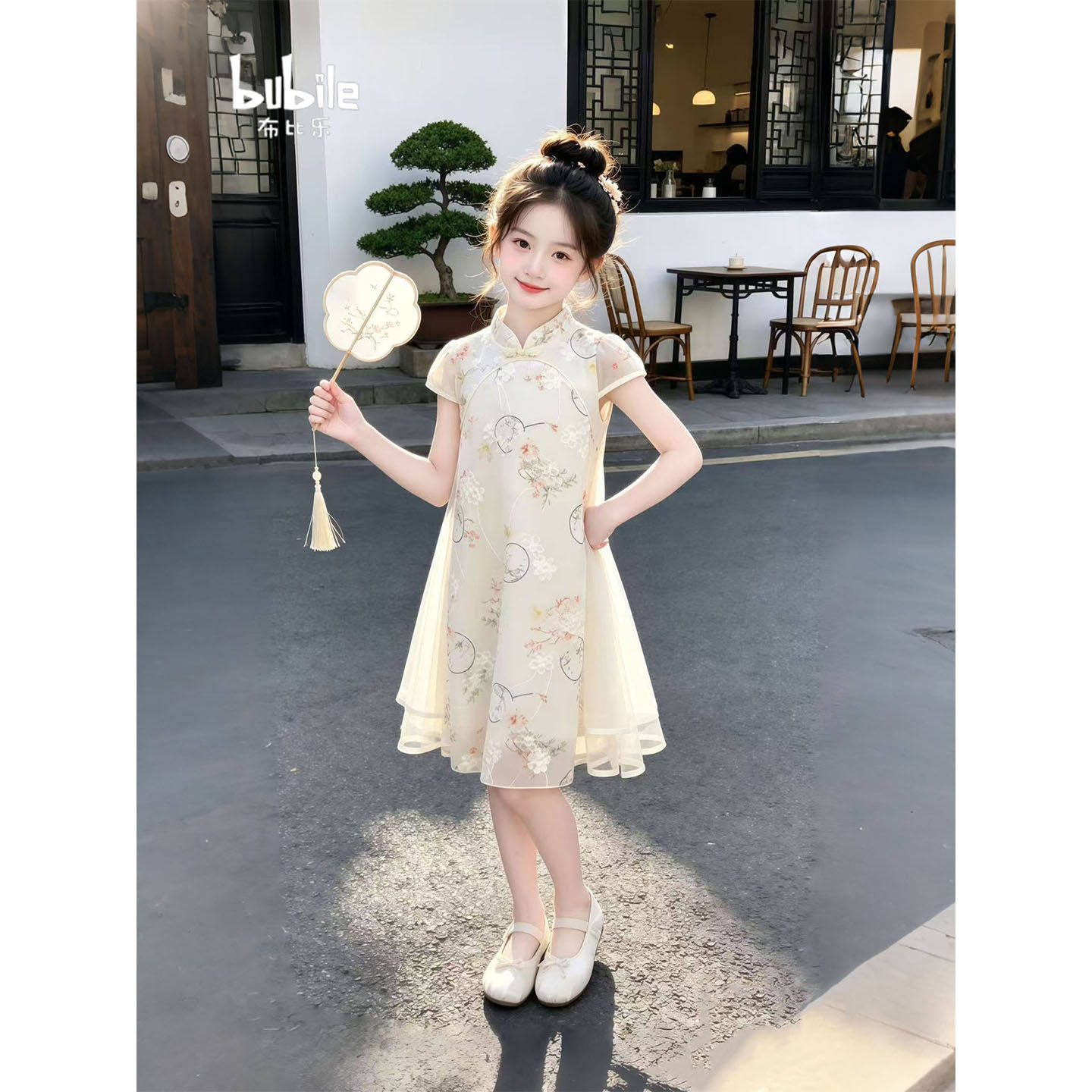 专柜正品女童夏装连衣裙2026新款儿童国风新中式旗袍中大童洋气女