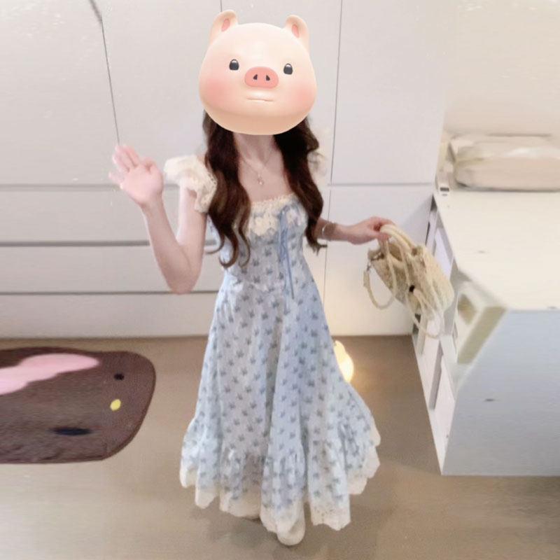 专柜正品2026夏日绝美小裙子漂亮独特超好看碎花连衣裙开衫两件套