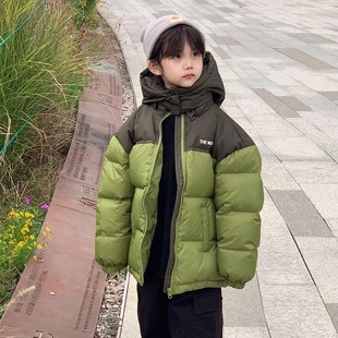 儿童羽绒服男童女童宝宝冬装韩版薄款面包服小童大童秋冬新款童装