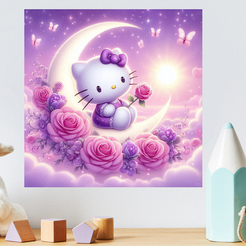 Hello Kitty可爱卡通软装墙贴