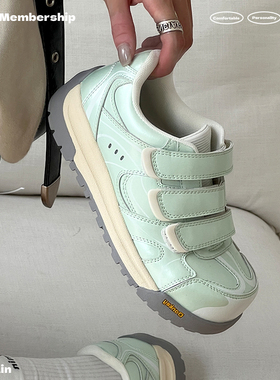 多嘴驴Donkey魔术贴德训鞋女款春季小众小清新面包鞋休闲丑萌板鞋