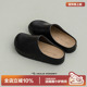 外穿一脚蹬厚底黑色包头拖 春季 多嘴驴Donkey复古勃肯鞋 女2026新款