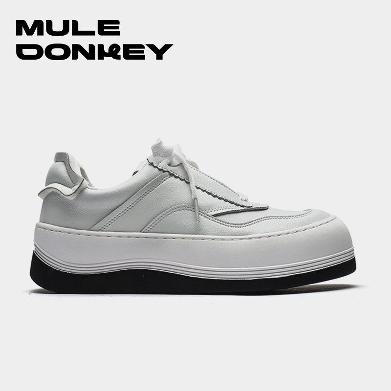 多嘴驴donkey 石膏板鞋男款春季复古休闲增高百搭运动厚底小白鞋