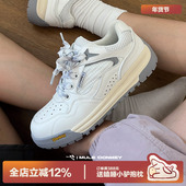 女款 秋季 好看百搭板鞋 多嘴驴Donkey白色厚底休闲鞋 增高运动小白鞋