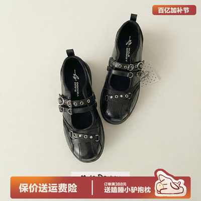 黑色玛丽珍单鞋女芭蕾鞋JK小皮鞋