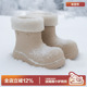 多嘴驴Donkey加绒雪地靴女冬毛绒厚底防滑防水小丑鞋 雨靴保暖棉鞋