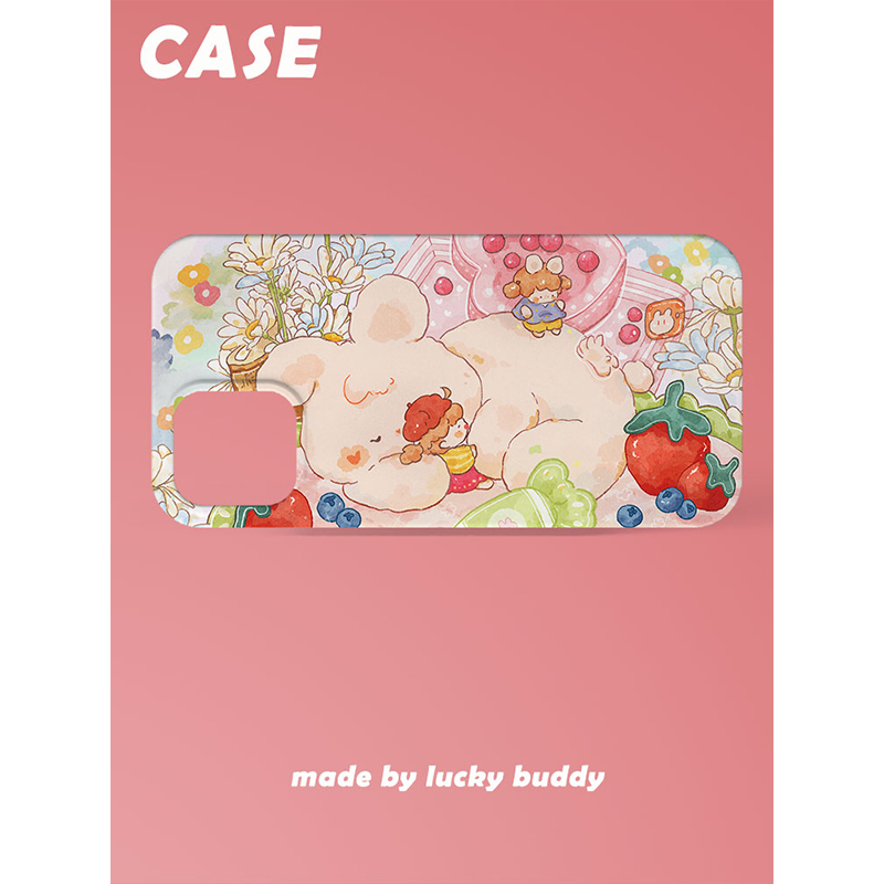 第2件半价/原创插画手机壳小可爱适用于苹果15promaxiPhone14plus13mini韩国二合一菲林亚克力磁吸华为