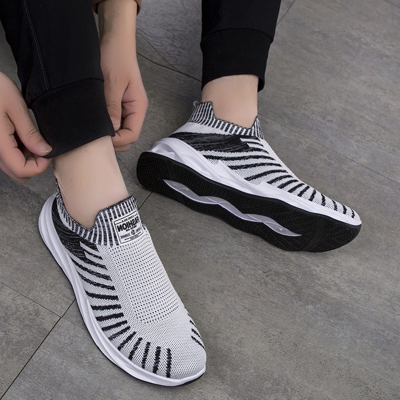 透气软底运动休闲男鞋网布工作鞋